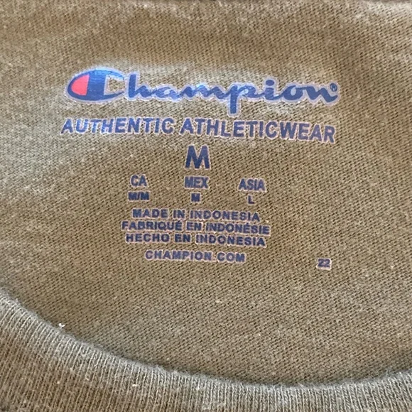 Champion Olive Green Short Sleeve Tee - Picture 2 of 3